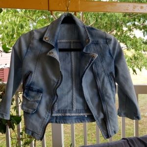 Small Women's Crop Denim Jacket.
